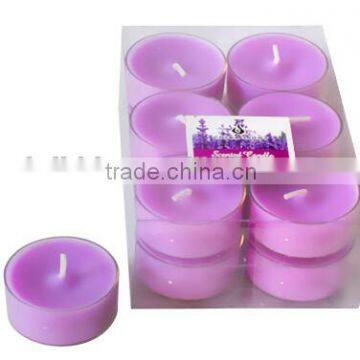 Purple tealight candle, lavender scented candle