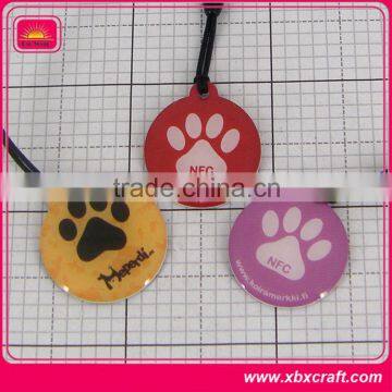 metal custom aluminum pet id tag with name and number