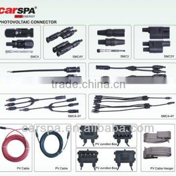 pv spare parts for solar system pv connector pv cable pv hanger pv junction box -carspa and sunpulse