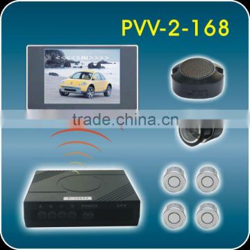 12voltage hot sell waterproof ultrosonic wireless high definition TFT display reversing camera kit PVV-2-168