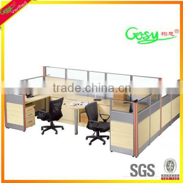 Most fashion wooden office partition office cluster