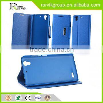 China Manufacturer Wholesale Leather Phone Case Mobile Phone Case for HUAWEI G630 Mirror Card Mobile Phone Case