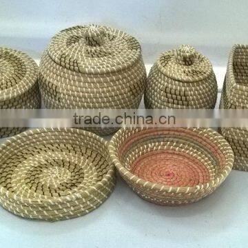 Vietnam nice seagrass basket for food