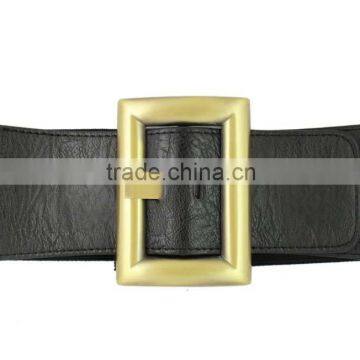 Ladies Fashion Designed Black Elastic Pu Ribbon Waist Belt photo-4