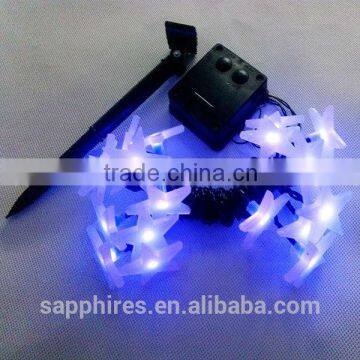 20L purple solar LED christmas lights with stars