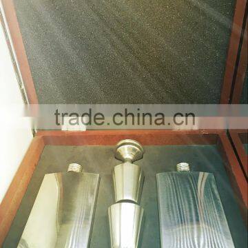 8oz and 9oz Stainless Steel Hip Flask With Wooden Chess and Cups and Funnel in the Woodeb Set