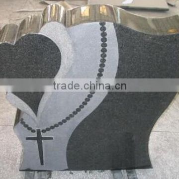 European style cheap heart- shaped haedstone with tree