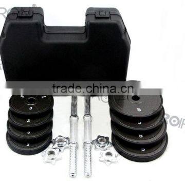 Gym equipment 40lb cast Iron asjustable dumbbell set