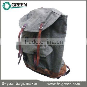 Canvas Material 2015 Custom Wholesale School backpack