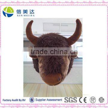 Fashion big stuffed bull head wall decoration