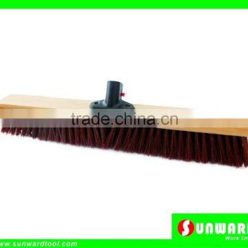 Garden Wooden Broom with Plastic Screw-in Socke,610mm