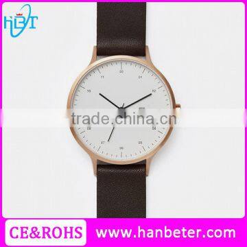 2016 Latest Design Gold Color White Face Men Watches With Custom Made Watch Dials