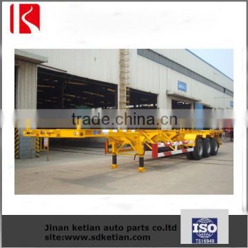 ISO CCC 2 Axles Skeletal Container Truck Semi Trailer