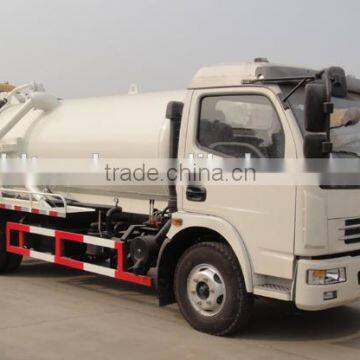 DONGFENG 4x2 6000L Small Vacuum Sewage Suction Truck With Vacuum Pump 120hp