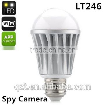 LT246 Wireless Night Vision Circular Storage LED Bulb Hidden Mini Camera