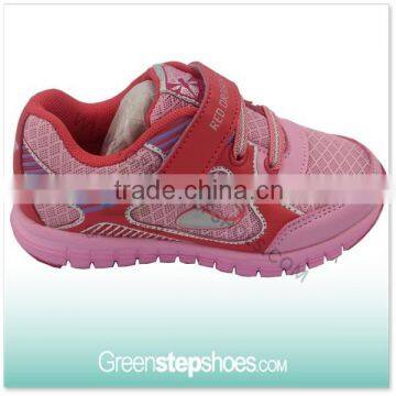 Wholesale Velcro Laces Pink Sneakers For Girls