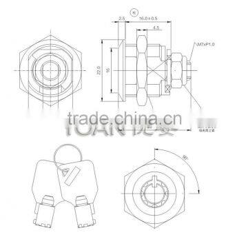 The Cam Lock Master Key Small Door Lock