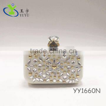 Embroidary diamond frame bag