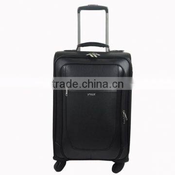 2014 new arrival black pvc 20" wheeled trolley luggage case 8033A140004