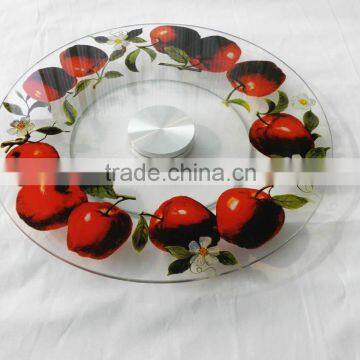 Hot selling rotating tempered glass lazy susan ,for round table ,outdoor furniture