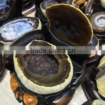 Natural Agate Geode Feng Shui Crystal Ornaments