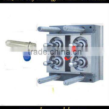 4 cavities hot runner plastic injection jar pet preform mould
