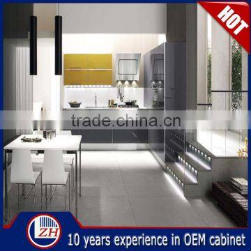 Modern Waterproof White UV High Gloss Kitchen Furniture China