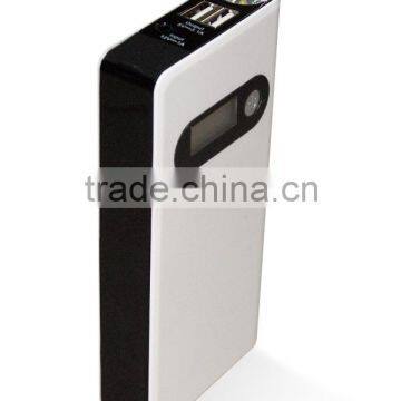 9000mAh good quality hot selling LCD display car jump starter power bank