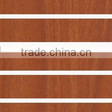 red walnut melamine mdf slatwall with aluminum insert