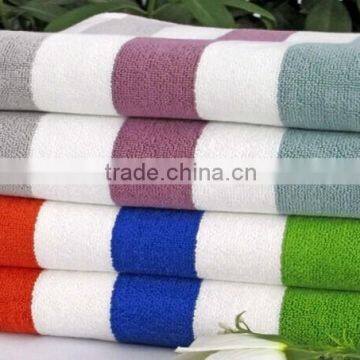 2015 Terry Towel 100% Cotton Stripe Design Beach Towel Yarn Dyed Bath Towel