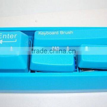 Mini keyboard stationery set with mini brush and mini stapler