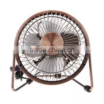 New Products 2016 USB Air Cooler Bronze Metal Antique Copper Fan Usb Desk Fan photo-4
