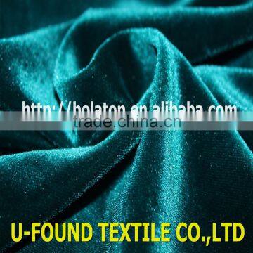 POLYESTER SPANDEX KNITTED VELVET FABRIC FOR WOMEN DRESS