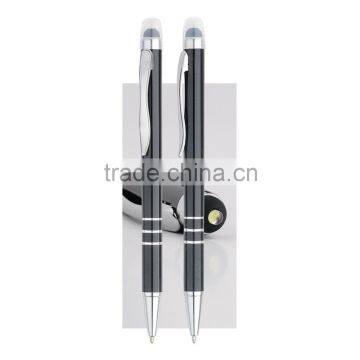 Click Metal Promotional Pen With Led Light