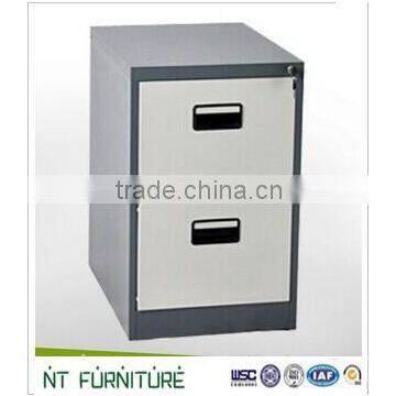 Good price powder coated vertical 2 drawers cabinet