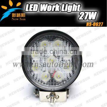 New Design 12V 27W High Lumen Output Aluminum C REE LED Work Light Waterproof ATV LED Work Light