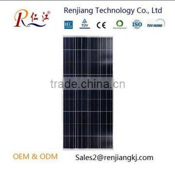 RJ factory price Poly Silicon 18v Solar Cells Solar Panel 150W