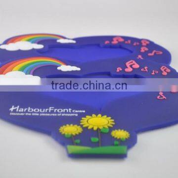 Heart shape soft pvc 3d photo frame fridge magnet, Beautiful design 3d photo frame with magnet