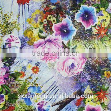 digital printing flower fabric pictures, fabric use