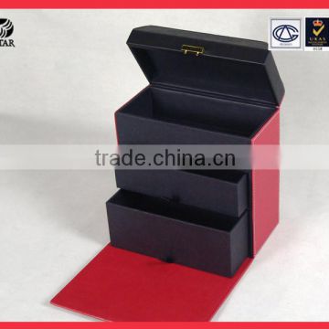 2015 New Design luxury leather watch packaging boxes