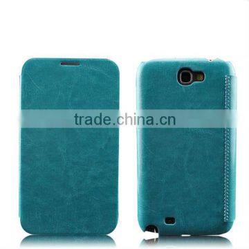 wholesale Leather flip case for samsung galaxy note 2 N7100