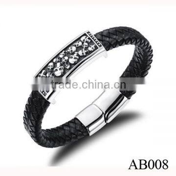 Factory Price Leather Bracelet,Charm Bracelet Jewelry,Fashion Magnetic Bracelet For Men photo-3
