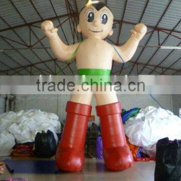 4mH inflatable Astro Boy cartoon, custom inflatable cartoon character for advertising KKM-L137