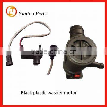 Black plastic washer motor for yutong bus wiper washer