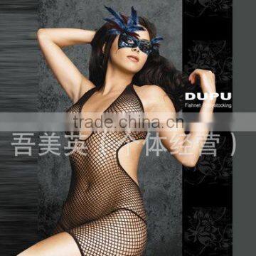 Fishnet Body Stocking Long Sleeve Nude Women Hot Sell Sey Transparent Fishnet Body Stocking