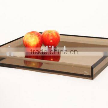 acrylic fruit tray with mirror bottom