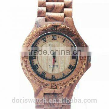 2015 New Arrival Bamboo Wooden Watch, Custom Logo Wood Watch