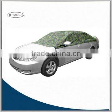heat and rain protection half car cover polyester aluminum fabric