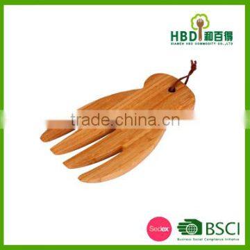Kitchen Bamboo Salad Server/bamboo Salad Mixing Hand