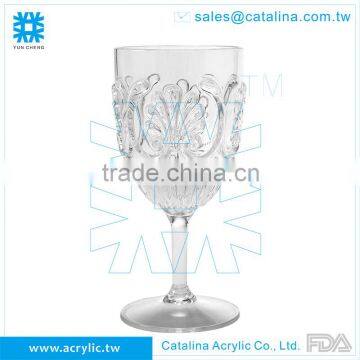 Acrylic Clear 443ml Transparent Barware Plastic Wine Glass